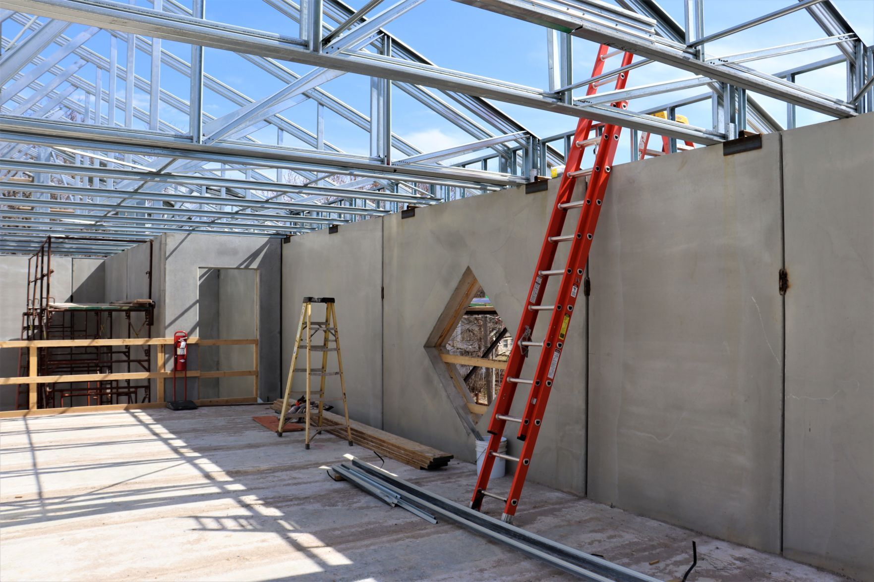 Chippewa Area History Center construction progress